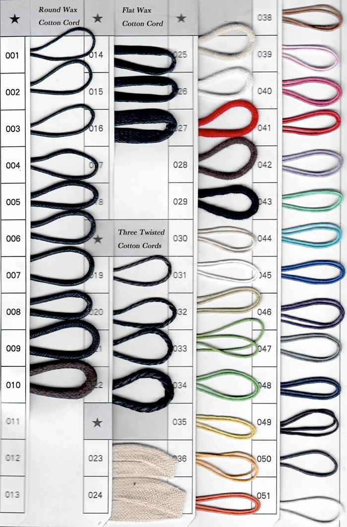
Waxed Cotton Cord 