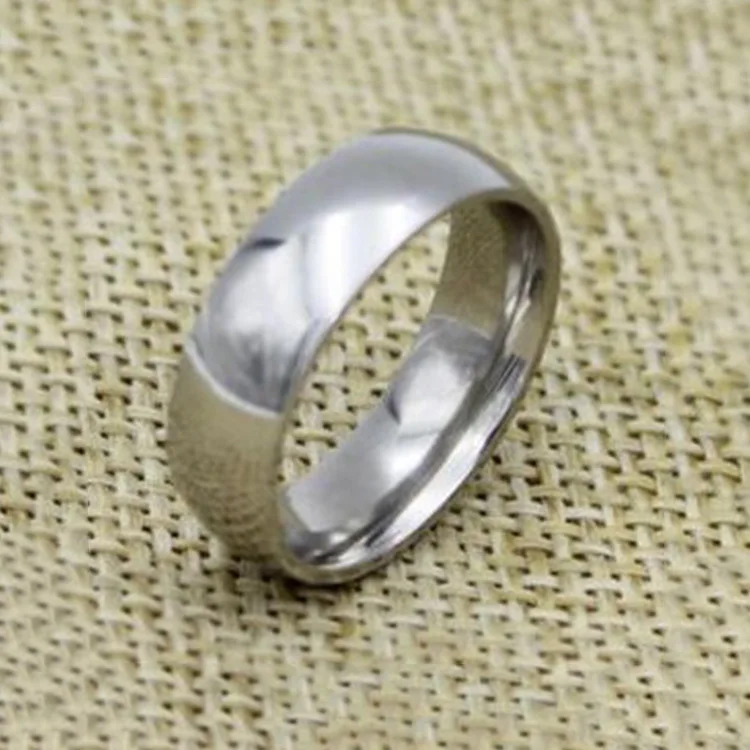 High quality plain 316l surgical stainless steel ring