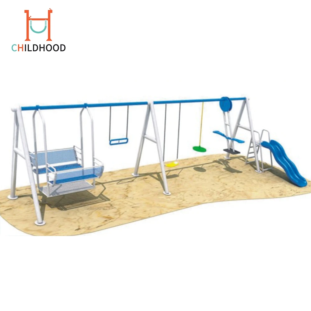 
High quality safe reliable Outdoor garden adult plastic swing set 