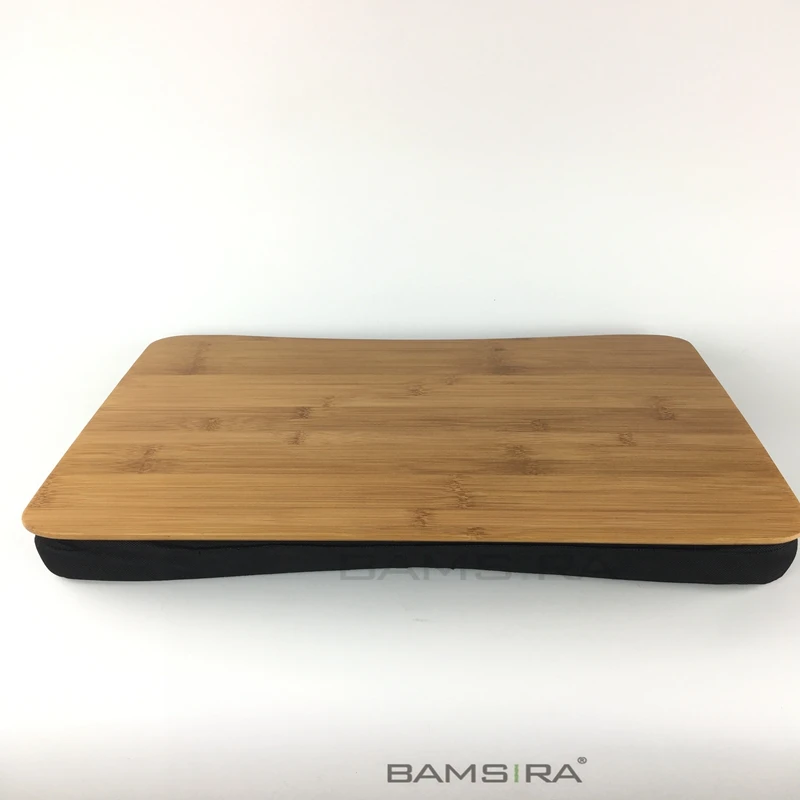 
Bamboo Large Size Lap top stand Laptop Desk With Pillow Cushion 