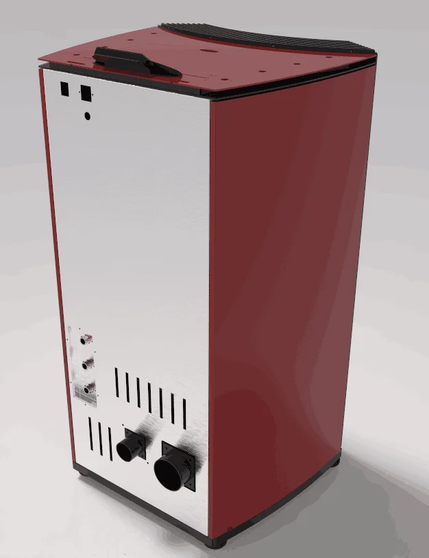 Indoor used wood mantel hydro pellet stove boiler 22KW with remote control