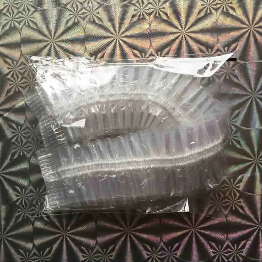 Быстрая доставка, одноразовая пластиковая крышка для душа LDPE с индивидуальной печатной упаковкой логотипа