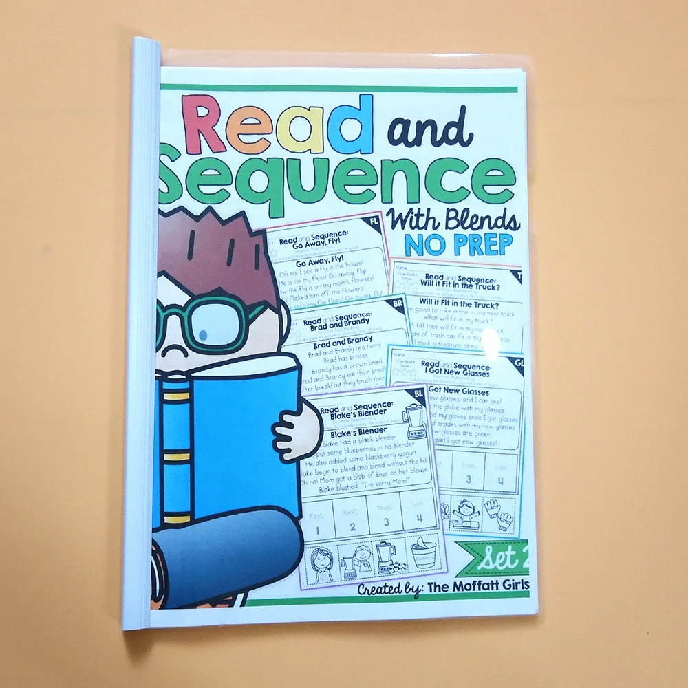 Kids Games English Phonics Sight Words Read and Sequence Preschool Reading Comprehension Workbook Exercise Book Baby Toys