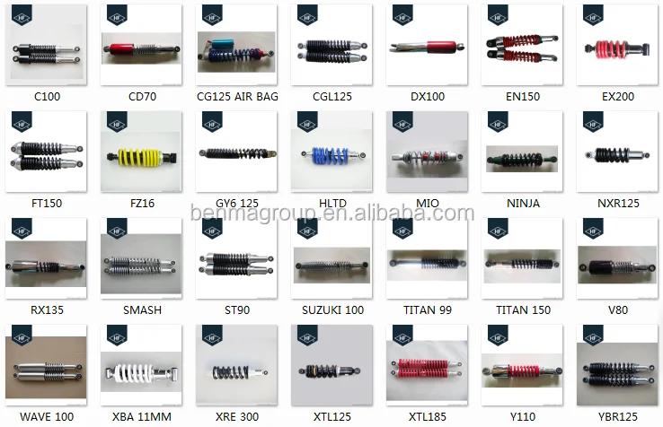 Shock absorber catalog
