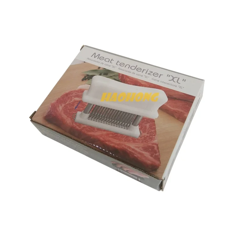 high-quality HHCMX-096 stainless steel steak needle tender meat needle 48 blades meat tenderizer