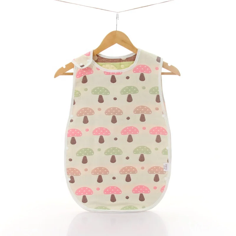 
Baby two vest sleeping bag cotton six layer gauze sleeping bag 