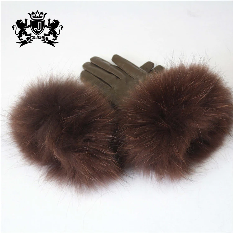 Коллекция 2019, Лучшая цена, роскошные женские роскошные перчатки из козьей кожи с теплой подкладкой