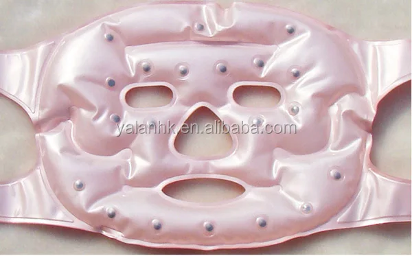 Tourmaline Magnetic Gel Face Slimming  Ice Beads Facial Mask Massage Mask Magnetic Therapy Gel Face Slimming Pink Massage Mask