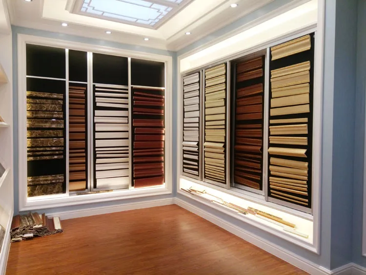 Different Types of Furniture White Wall Plastic Foam Modern Baseboard Skirting Board