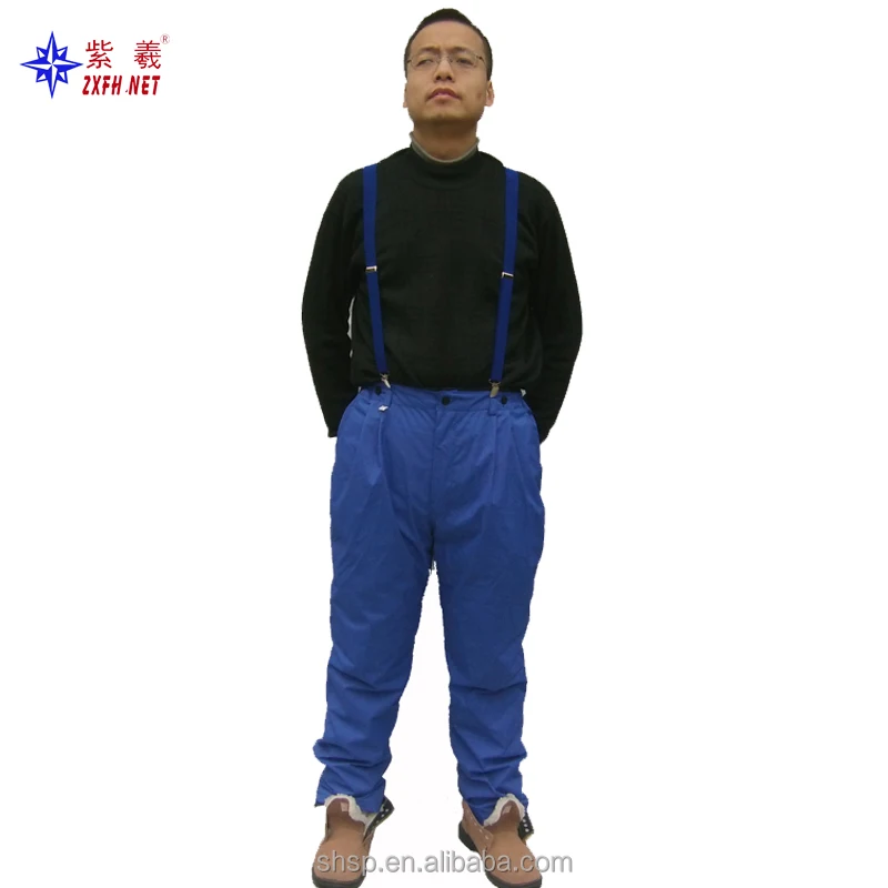 Factory Wholesale food industry overalls Down Feather Cotton Jacket Suit For Cold Storage Room