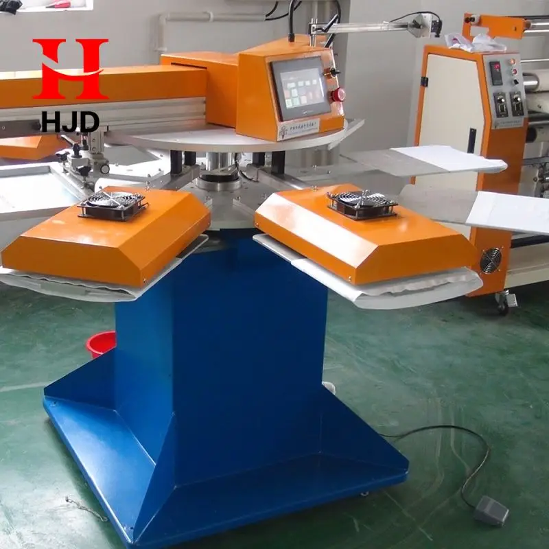 Auto 2 two colors Silk screen printing  machine price