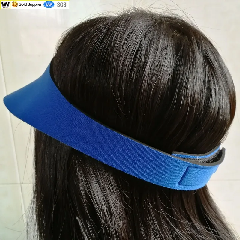 Marathon Cap Double-Color Neoprene Foam Sun Visor Hat