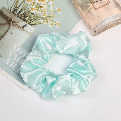 Модные женские Однотонные резинки для волос, милые элегантные резинки для волос, аксессуары для фиксации хвоста