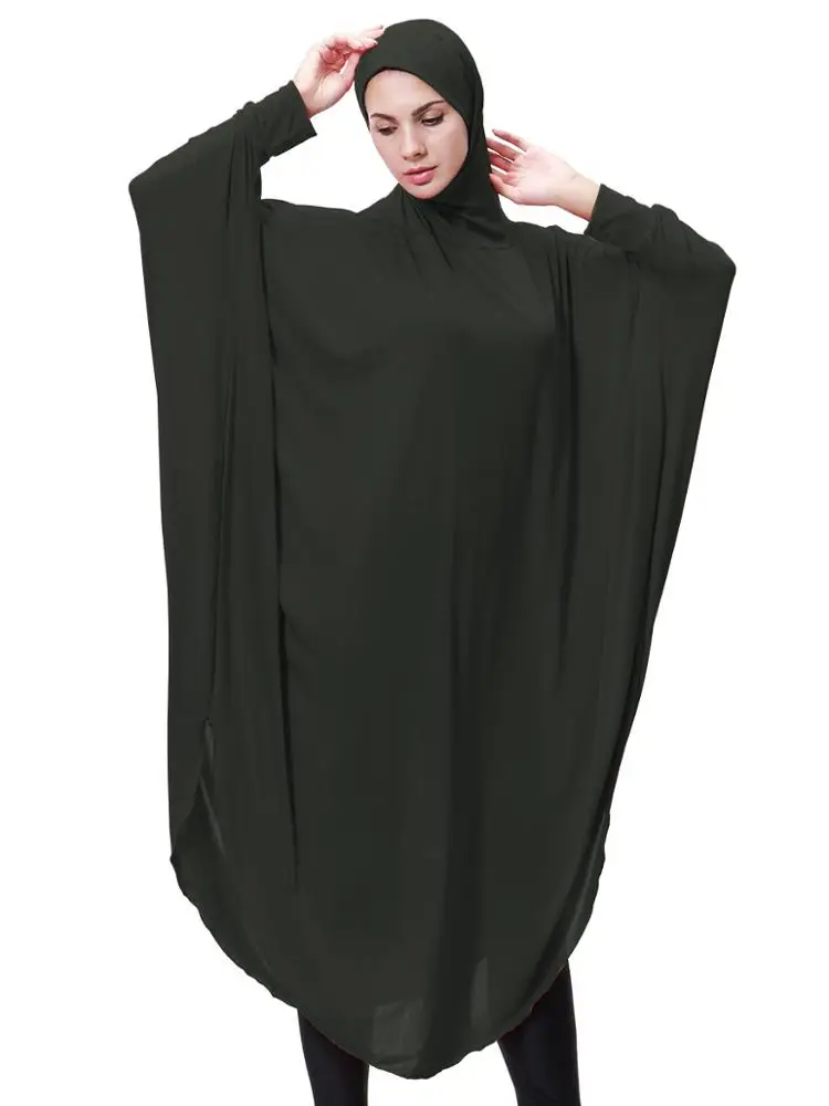 New Style Fashionable Islamic Elegantly Muslim Abaya Jilbab Hip Length Khimar hijab khimar