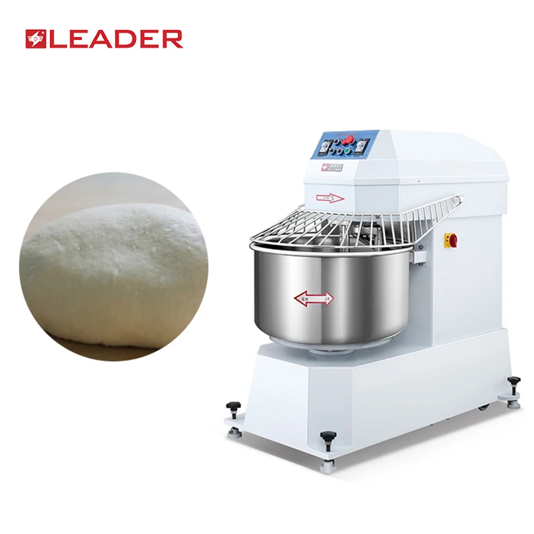 
Commercial pizza bakery large big 50kg 75kg 100kg spiral flour mixing adjustable dough mixer machine 