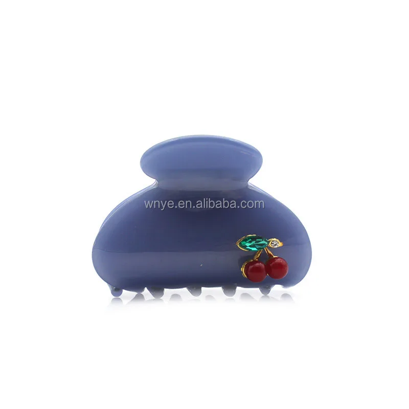 
Girls Type acetate cute metal Cherry vintage hair claw clips 