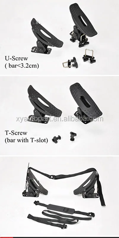 Kayak Carrier Universal Stainless Steel Black Carton Iron Standard Mounted on The Car Roof CT-5672 CN;ZHE 70kgs