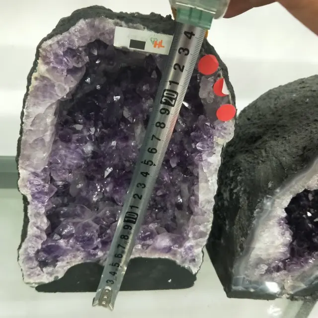 Natural Brazil Amethyst Geode Purple Quartz Crystal Cluster Purple Crystal Quartz Geode for Wholesale Grape Cluster