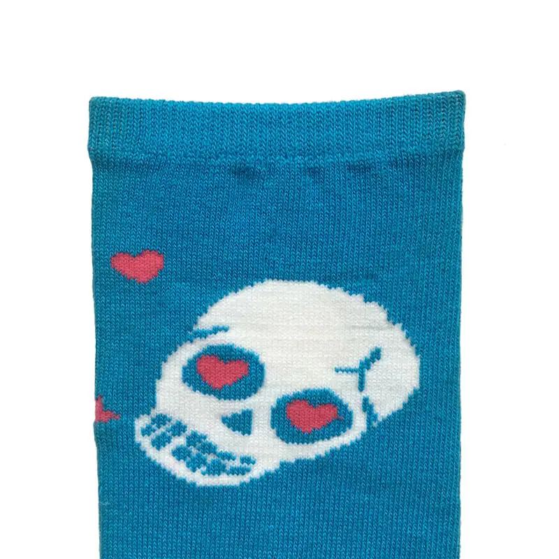 Kids Soft Breathable Five Finger Toe Socks with Skulls pattern