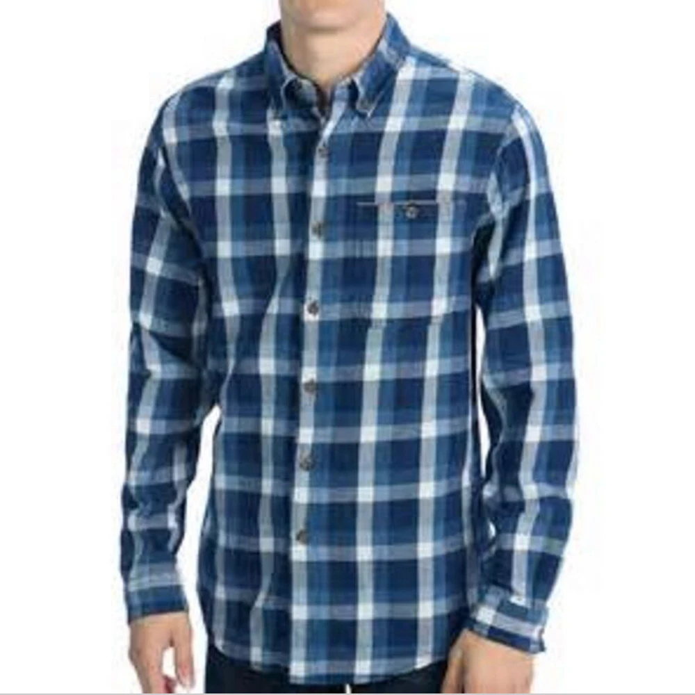 Stylish Flannel Hawaiian Shirt Long Sleeved Plaid Casual Shirt For Men