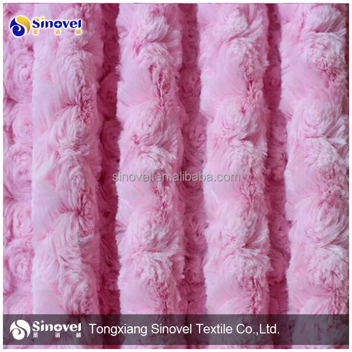 Плюшевая ткань Rosebud Minky PV