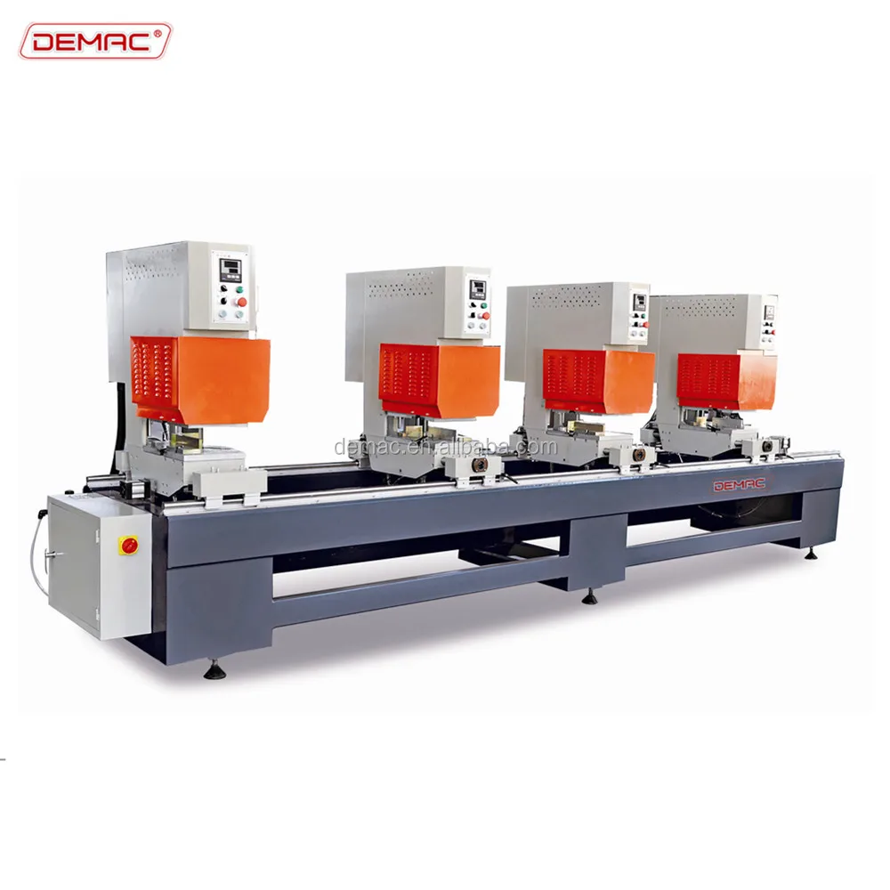 Four head upvc window door making machine for welding