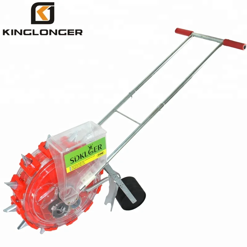 KONGLONGER KLG-12 hand push farm land/plastic flim 1 row onion soybean bean planter