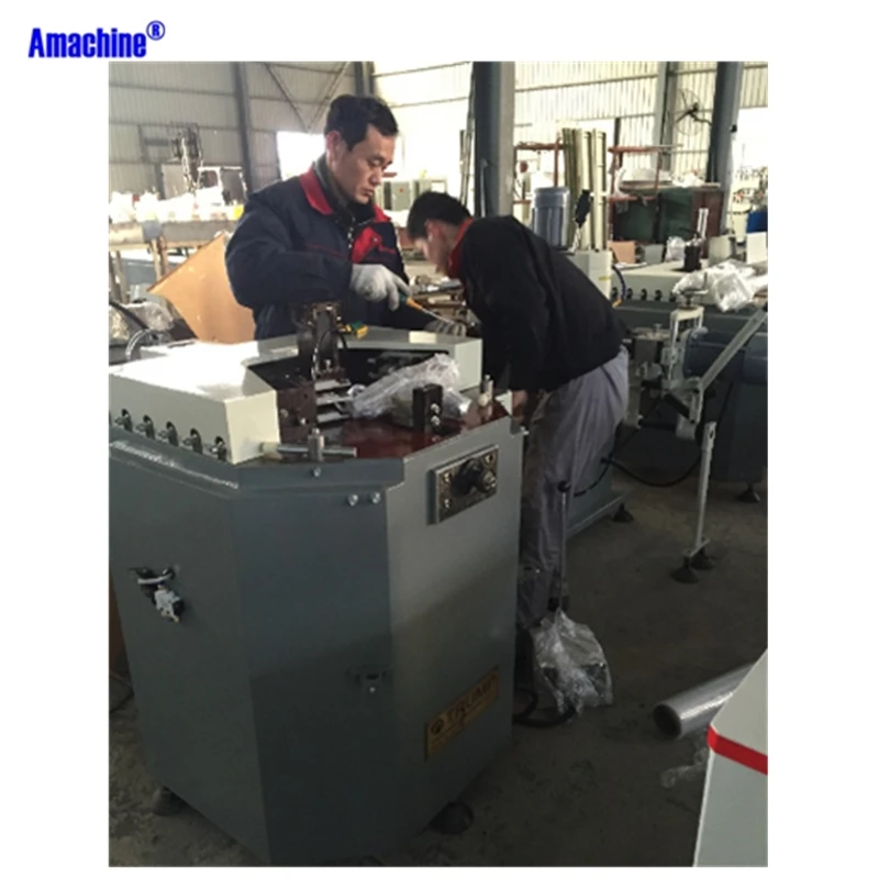 
Automatic Single Corner Crimping Machine/ Semiautomatic One Head Aluminum Window Frame Combining Section 