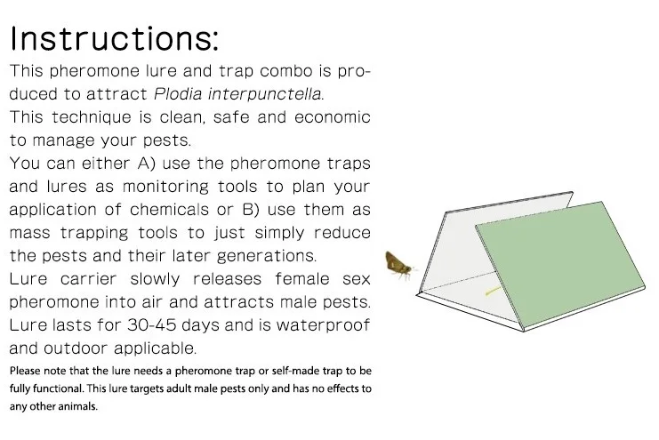 Plodia interpunctella насекомые феромоны для буфета ловушка для моли