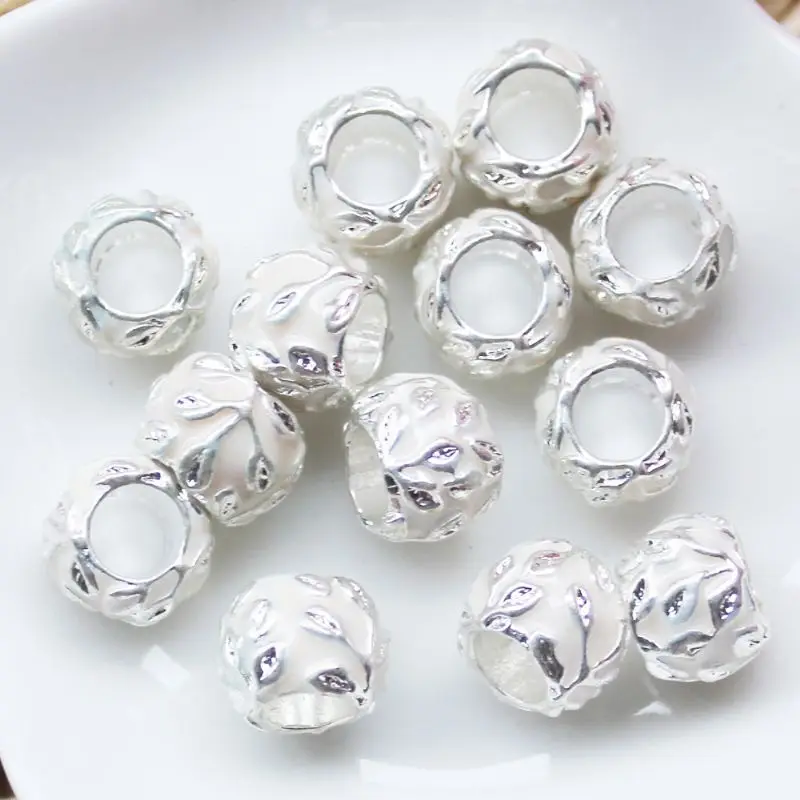 unique  11MM Drop Oil Big Hole  Loose Beads  For Bracelet Jewelry Making