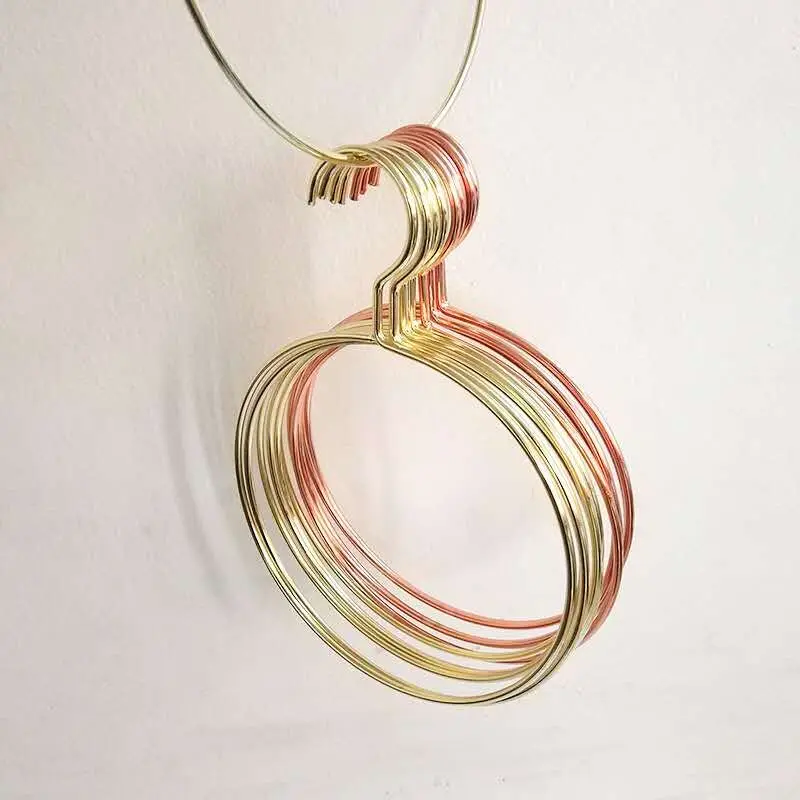 OEM&Wholesaler 551-1RG household round rose gold metal scarf clothes bikini hanger
