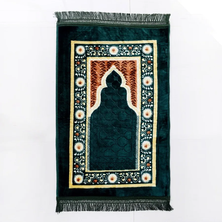 wholesale custom turkey woven heavy high quality travel thick 1500vm prayer rugs carpet muslim islamic prayer mat with tasbeeh