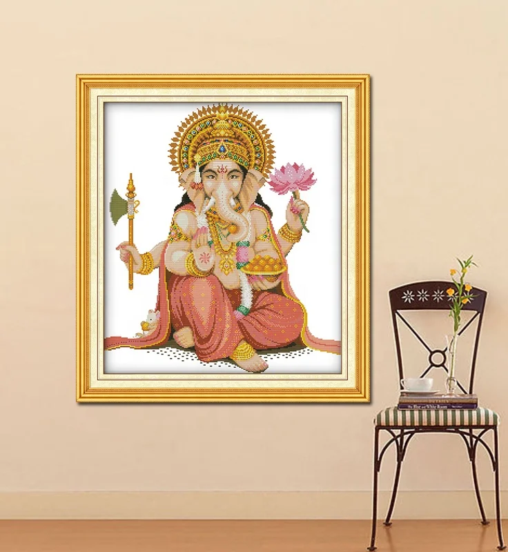 3d вышивка крестиком NKF в виде ствола Кван-Инь, вышивка для начинающих, ручная работа, домашний декор «сделай сам», нитки для вышивки крестиком