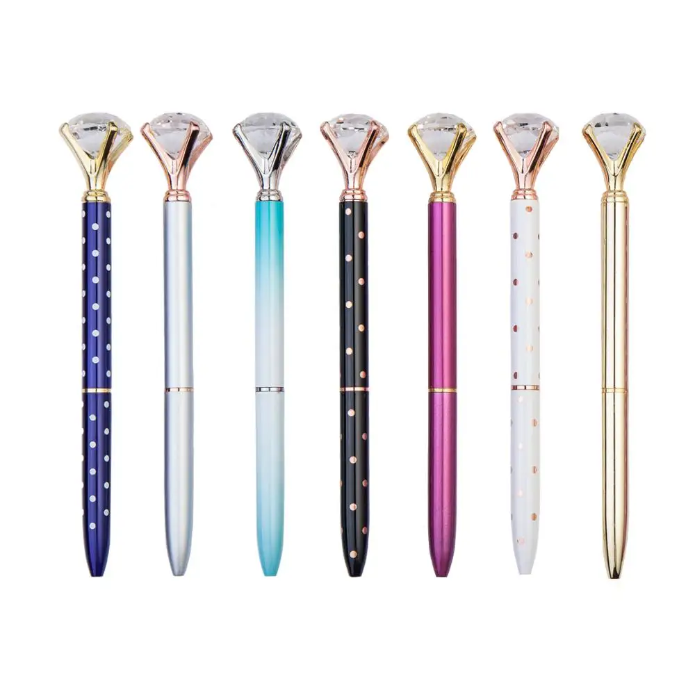 JH Personalized Big Diamond Pen Wedding Gift Crystal Diamond Pen
