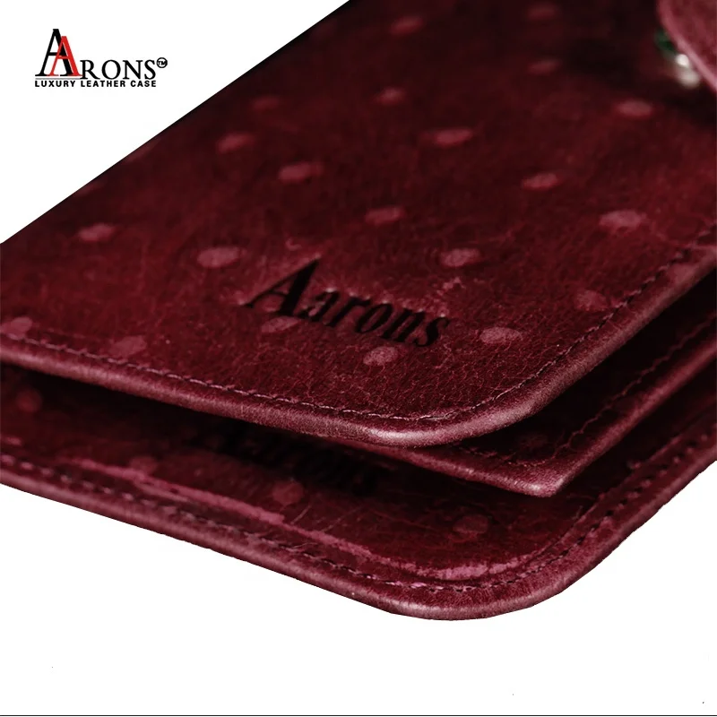 High quality new style wholesale cowhide leather Guangzhou wallet Ostrich skin cowhide leather wallet for man