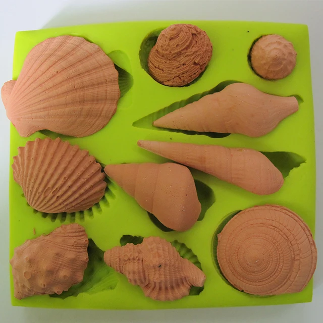Sea shell Silicone Fondant mould,Cake Decoration Mold