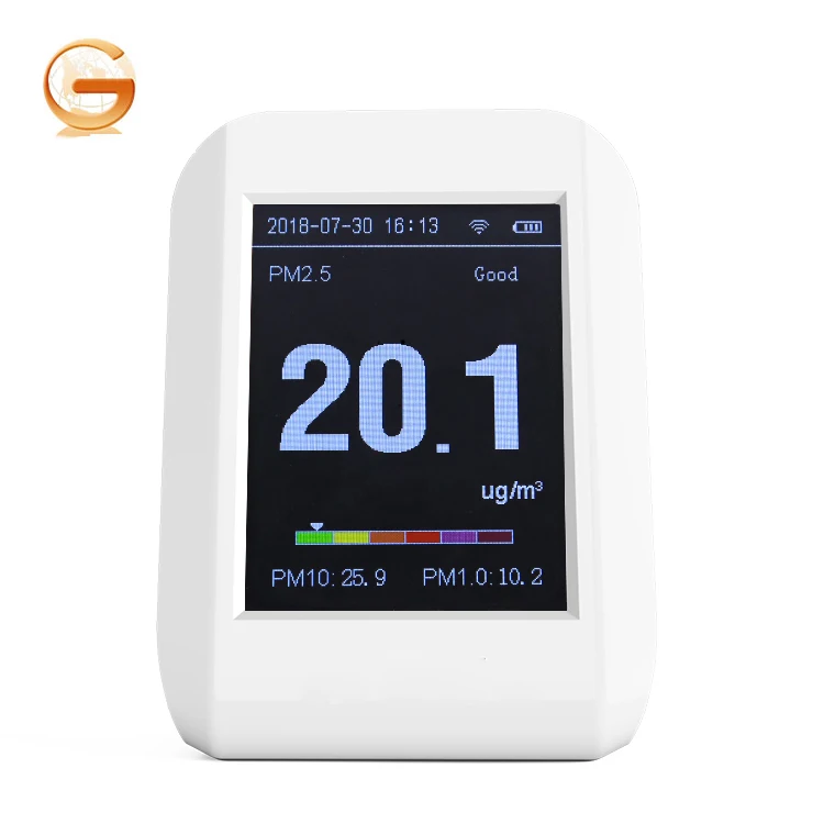 Portable CO2 PM2.5 PM10 CHO Formaldehyde Air Particle Counter Gas Detector