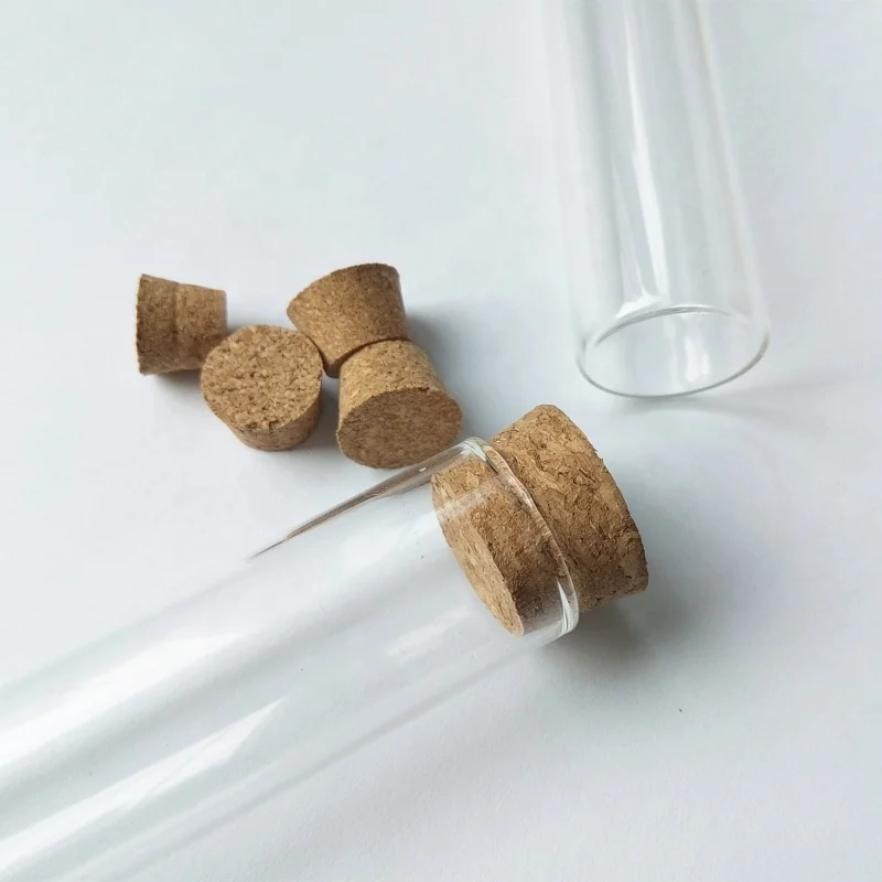 
Lab glass test tube with wooden cork price 