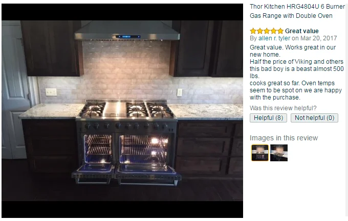 Double Oven 48 inch 6 burners Gas cooking Range