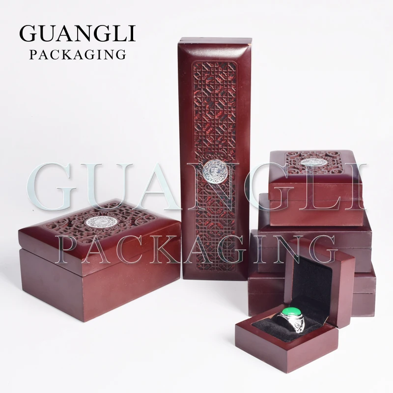 Wholesales Handmade Luxury Gift Jewellery Storage Boxes Organizer Lacquer Packaging Wooden Jewelry Box