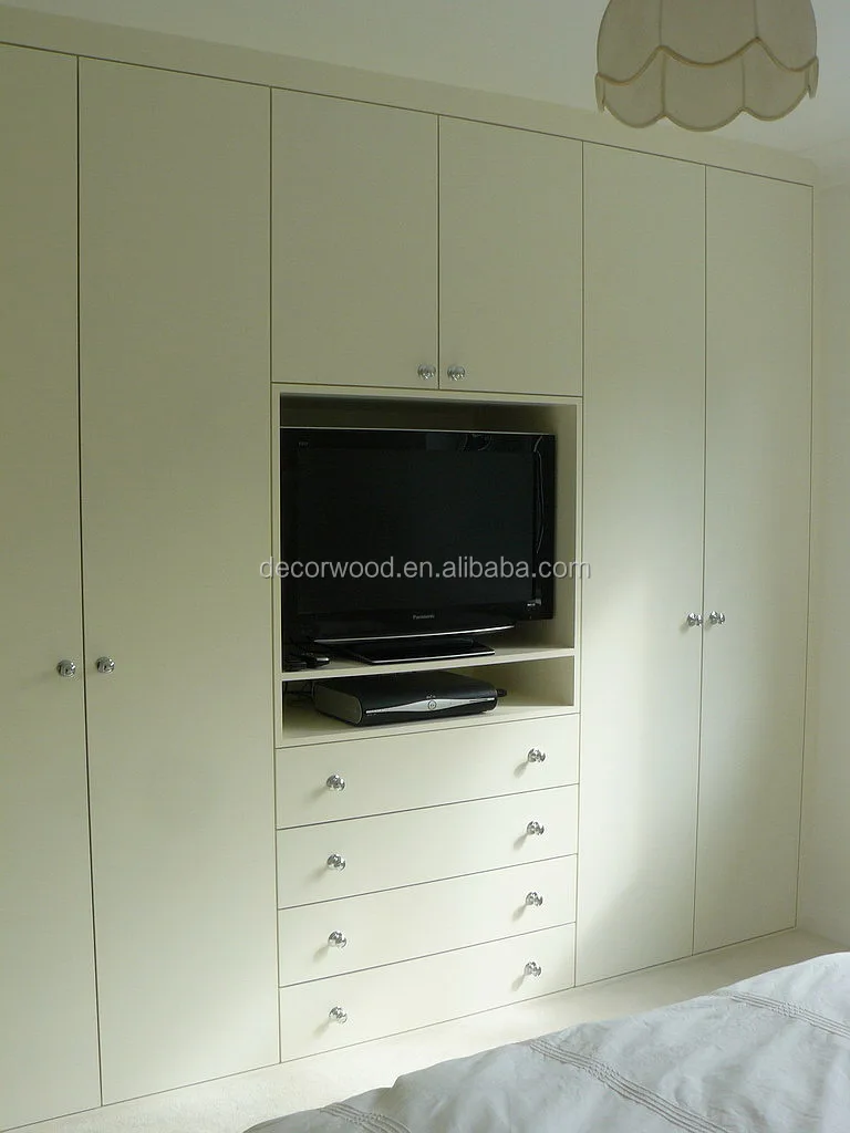 European style high gloss built in luxury  wardrobe
