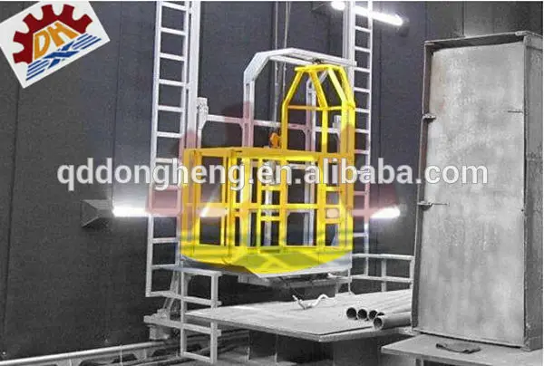 Ce / ISO руководство пескоструйная обработка для большой стальной пластины и живопись с краской спрей линия