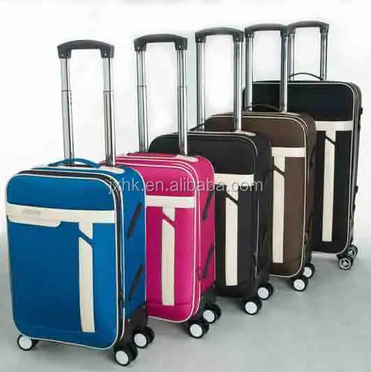 Long Distance Travel Luggage Bags Hand Trolley Suitcase Set Carry On Fabric Luggage Soft Case