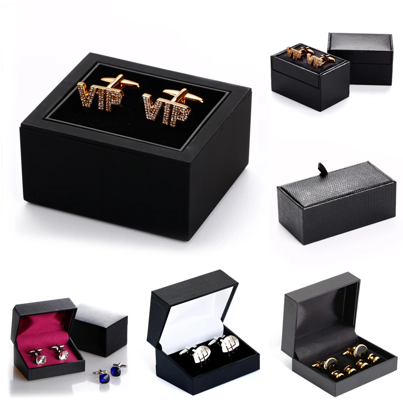 Cufflink box Jewelry Display Plastic Box have stocks