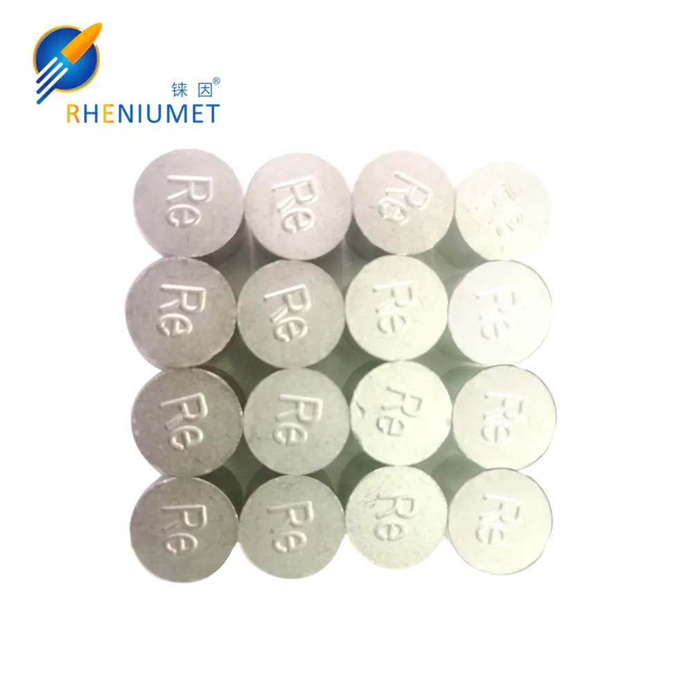 High purity  99.99% rhenium  Ingot/ Pellet, tablets, rhenium metal