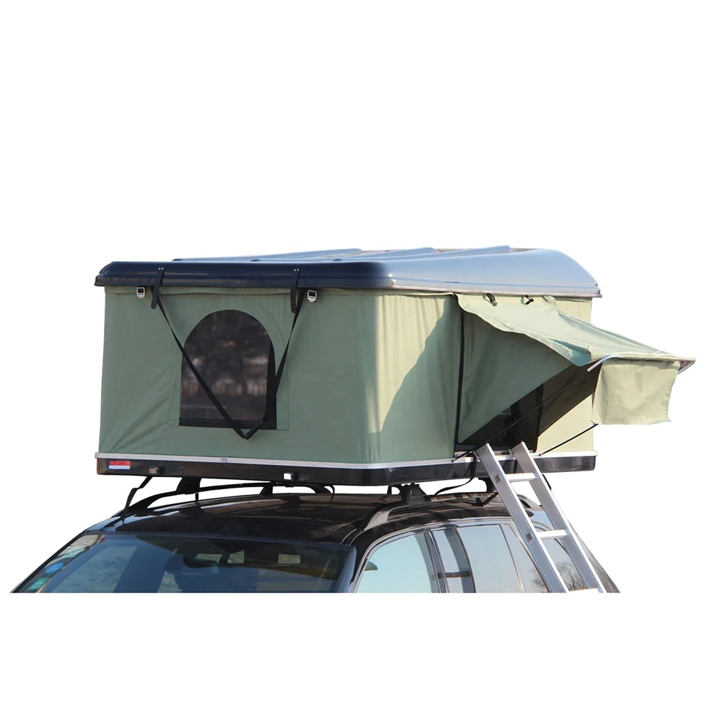 Pop up fiberglass hard shell car roof top camping tent