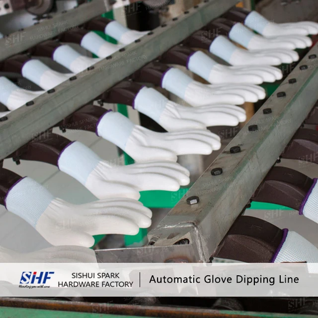 
NBR/NR Wrinkle Glove Dipping Production Line/Glove Coating Machine 