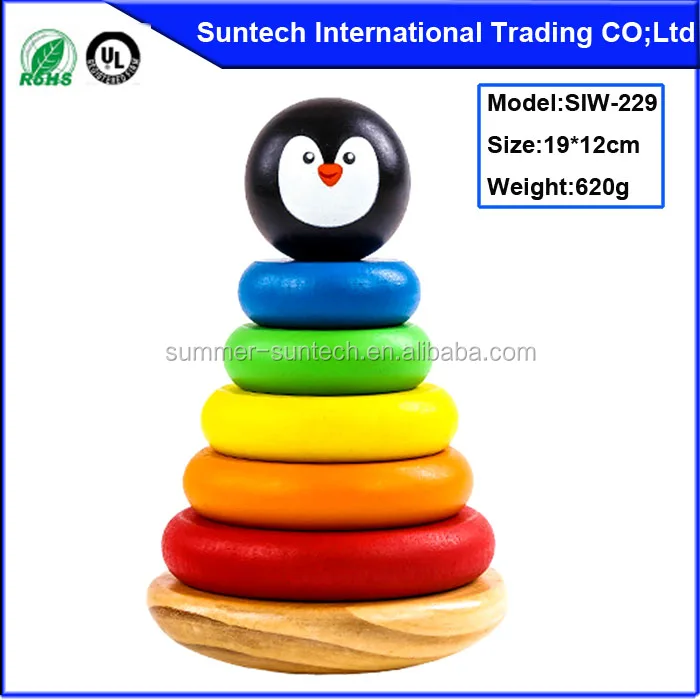 Wholesale educational Stacking Jill old fashioned wooden toys