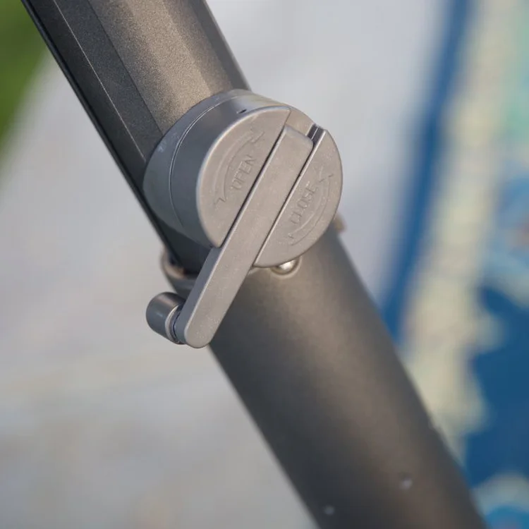 UV Protected Roma Offset Parasol 10 Ft Square Outdoor Hanging Umbrella