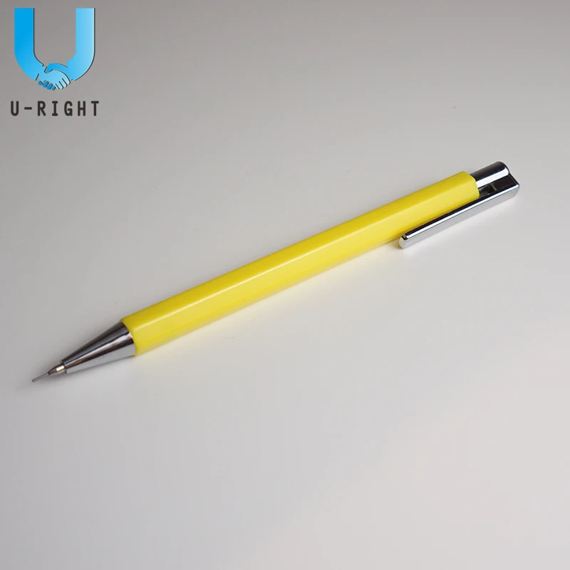 
Classic Hexangular Plastic Yellow Shell 0.7mm Mechanical Pencil for Student 